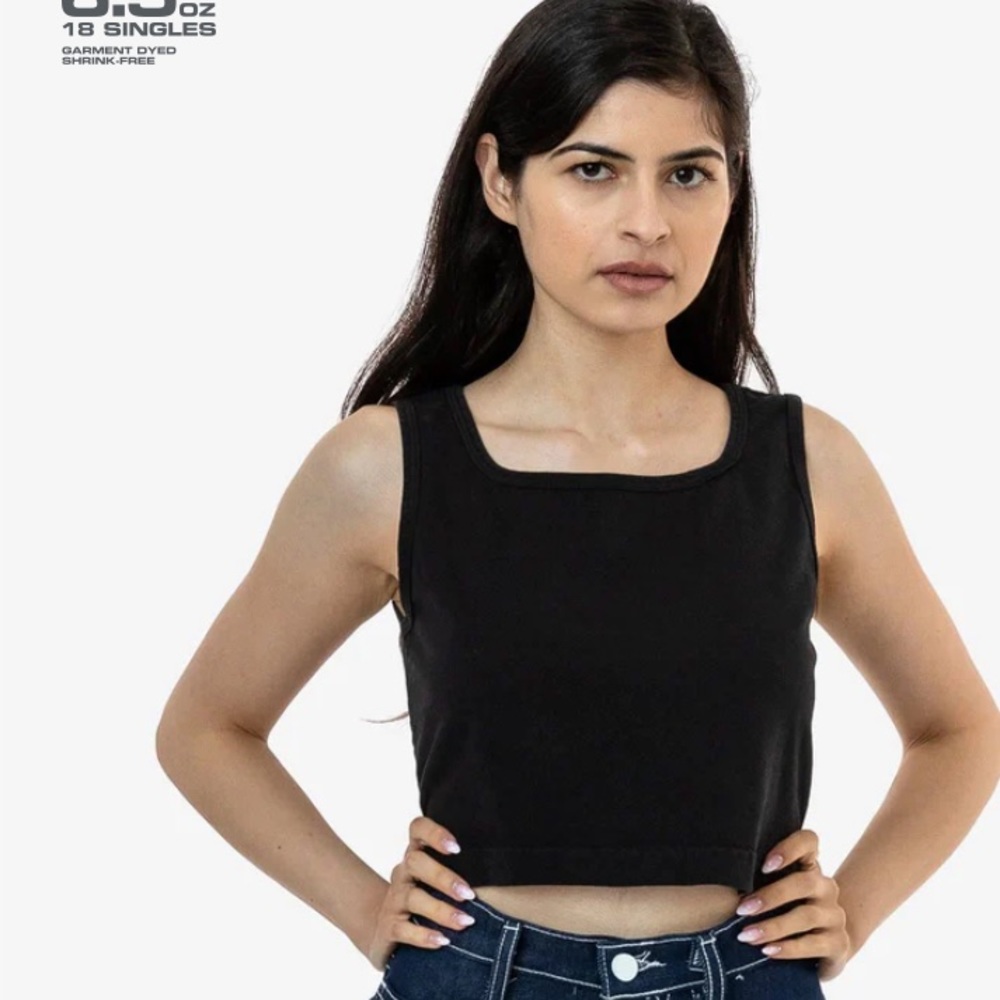 Los Angeles Apparel - Garment Dye Crop Tank
